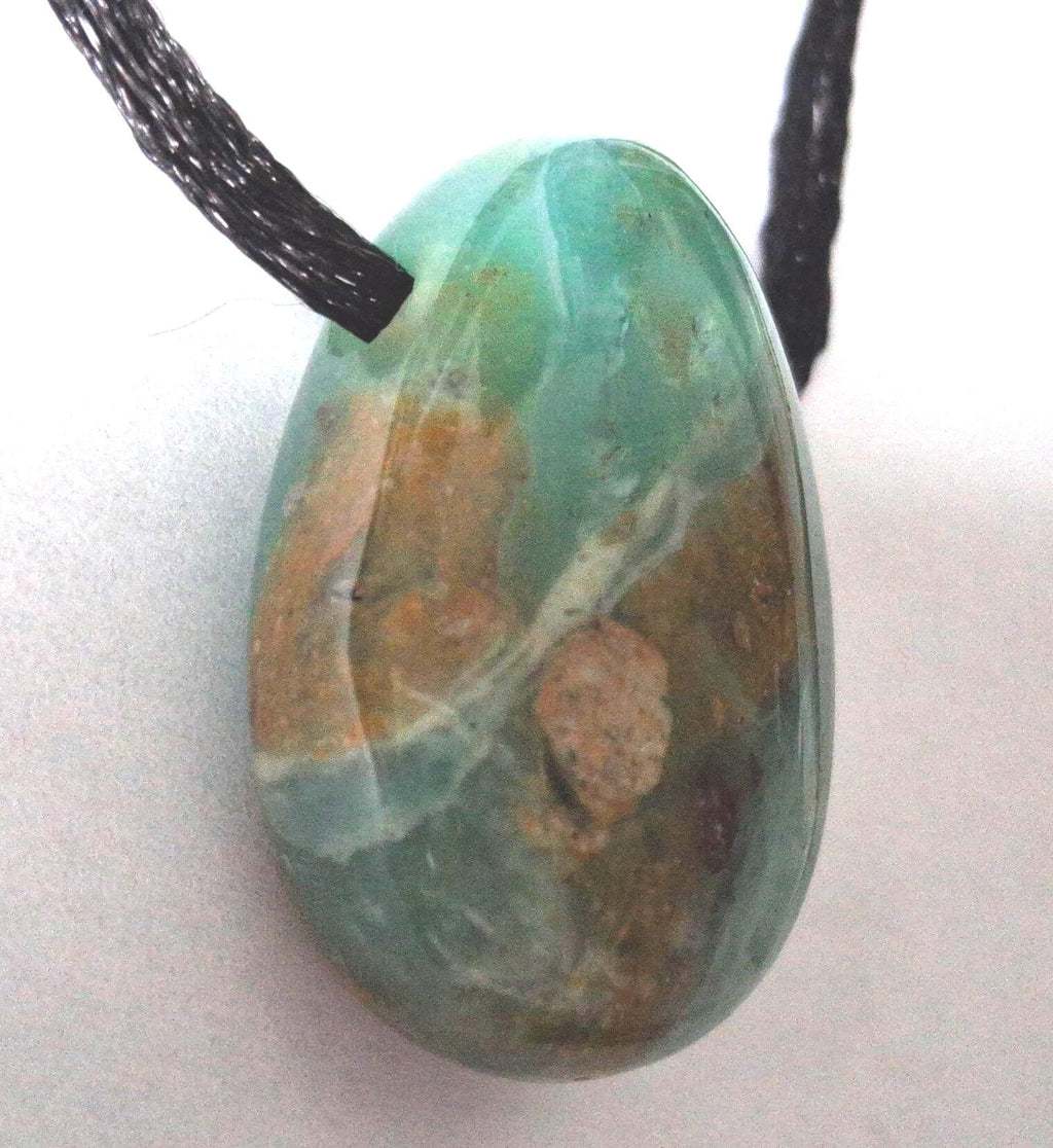 Chrysopal Anhänger – Andenopal aus Peru, Unikat | inkl. 100 cm Band