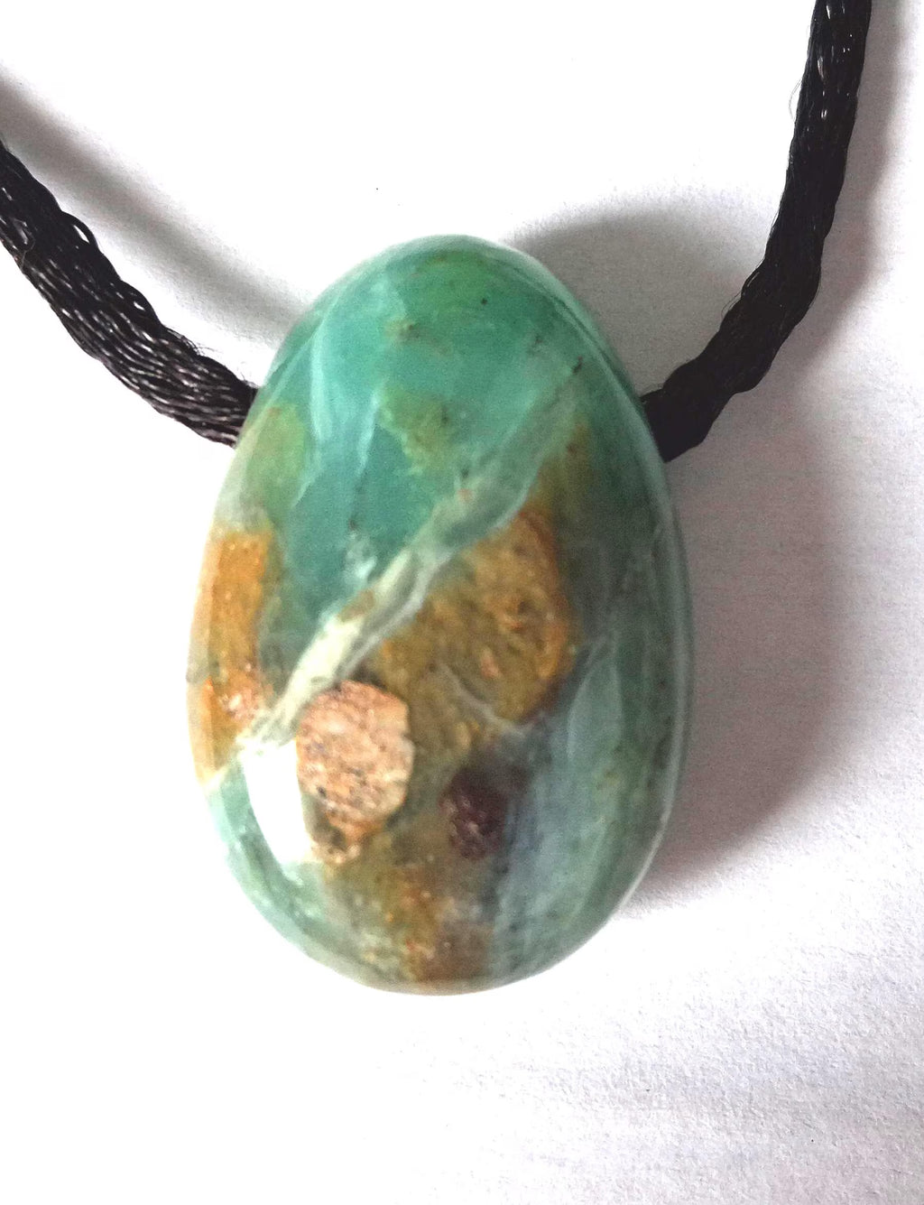 Chrysopal Anhänger – Andenopal aus Peru, Unikat | inkl. 100 cm Band