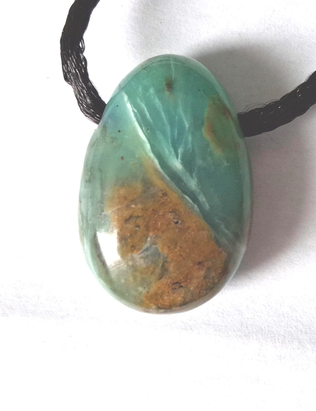 Chrysopal Anhänger – Andenopal aus Peru, Unikat | inkl. 100 cm Band